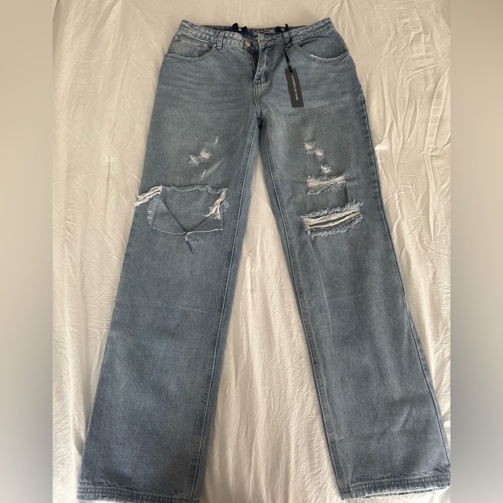 Maniere De Voir Blue Straight Leg Jeans